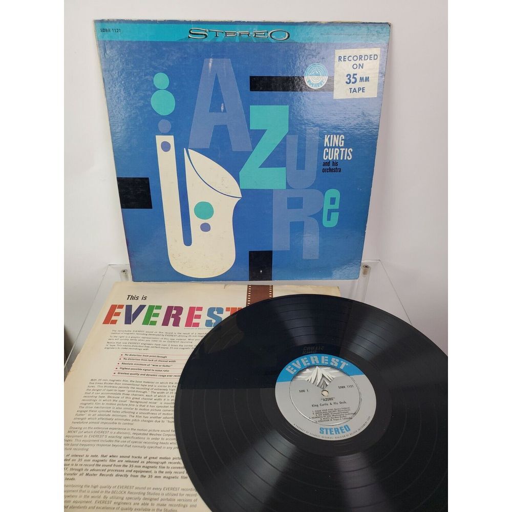 Azure King Curtis‎ Orchestra 1960 Vinyl Everest Records Tenor Sax GUC
